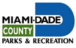 Miami-Dade County Parks & Recreation: A logo with the Miami-Dade County name, a blue stylized “D” symbol, and green and black text.